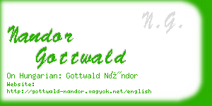 nandor gottwald business card